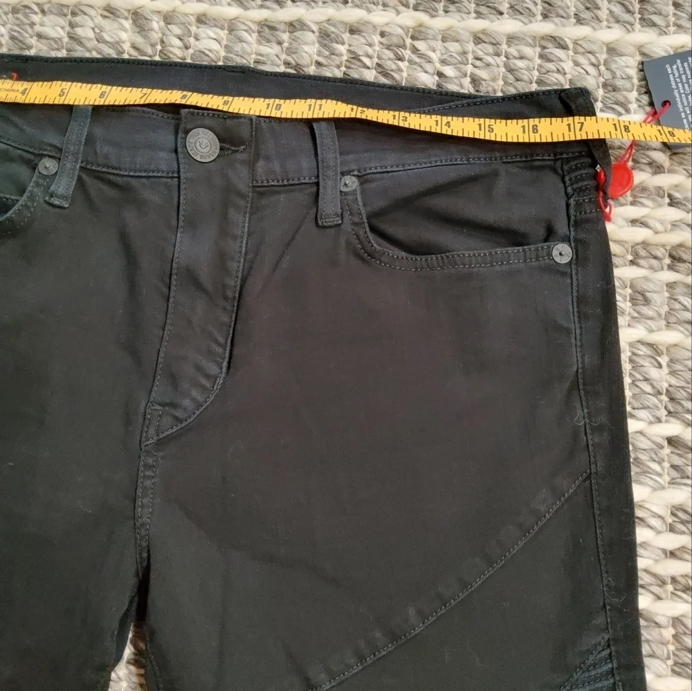 True Religion Rocco Moto Ombre Jeans Size 34